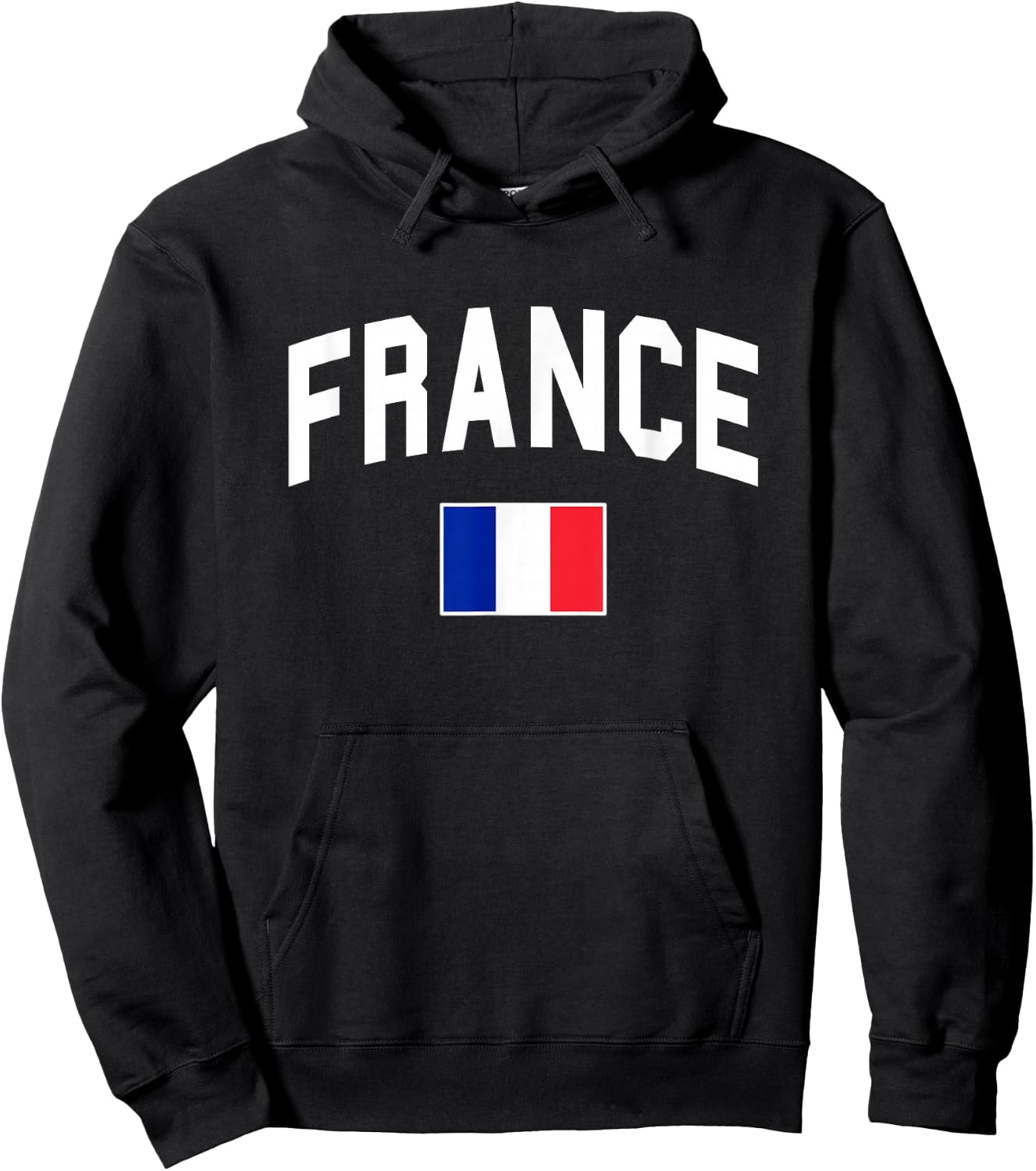 France - Flag of France - Throwback Design - Classic Hoodie - Hoodie | Black