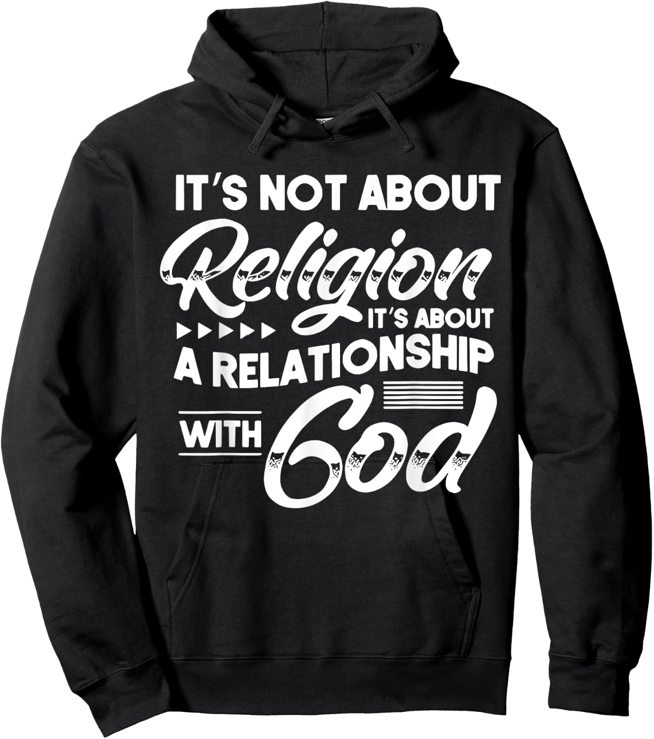 It's Not A Religion It's A Relationship Christian Jesus God Hoodie - Hoodie | Black
