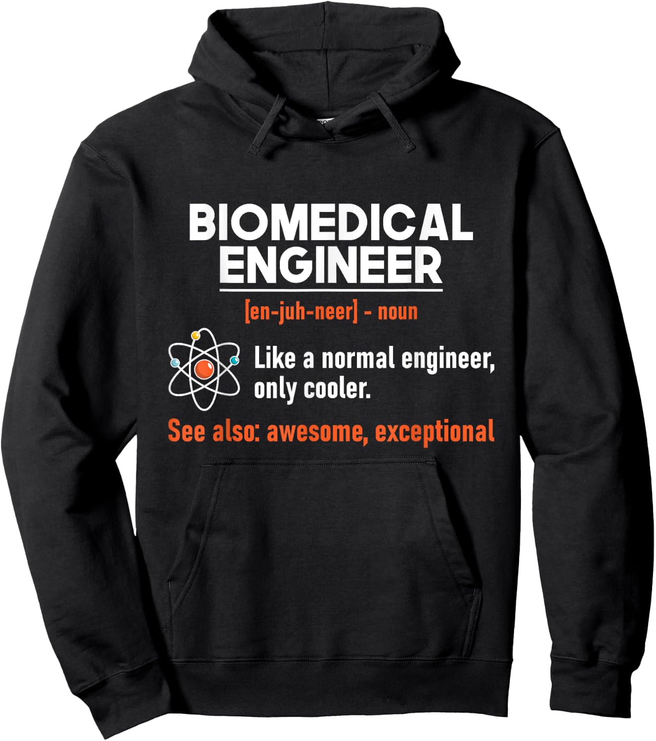 Biomedical Engineer - Biomed Bioengineering Scientist BME Hoodie - Hoodie | Black