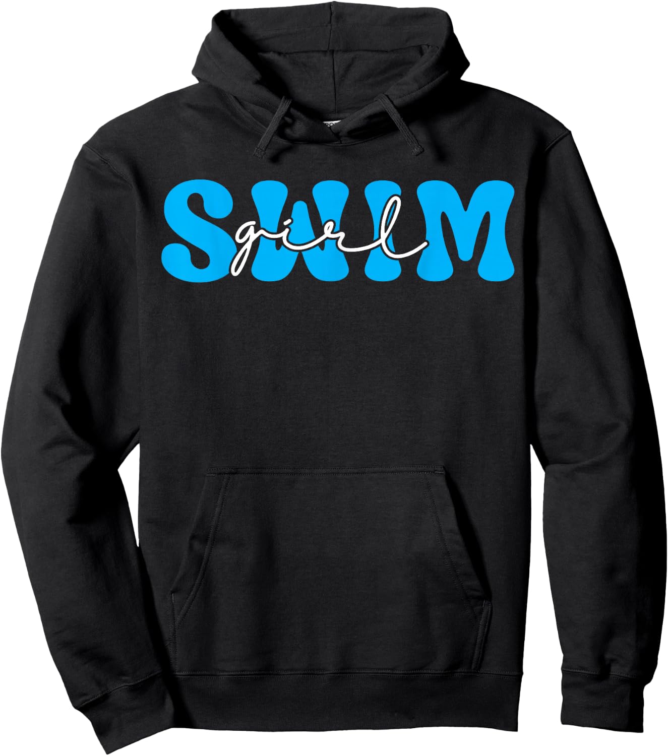 Swim Girl Swimmer Girl Women Ladies Swimmer Swimming Hoodie - Hoodie | Black
