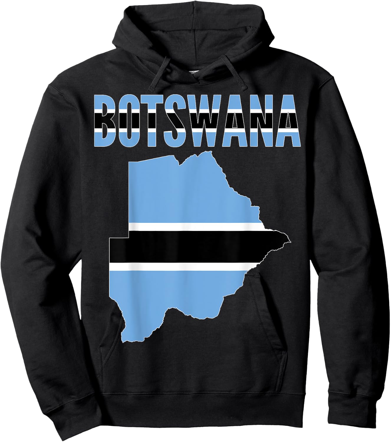 Botswanan - Botswana Country Map Flag Hoodie - Hoodie | Black