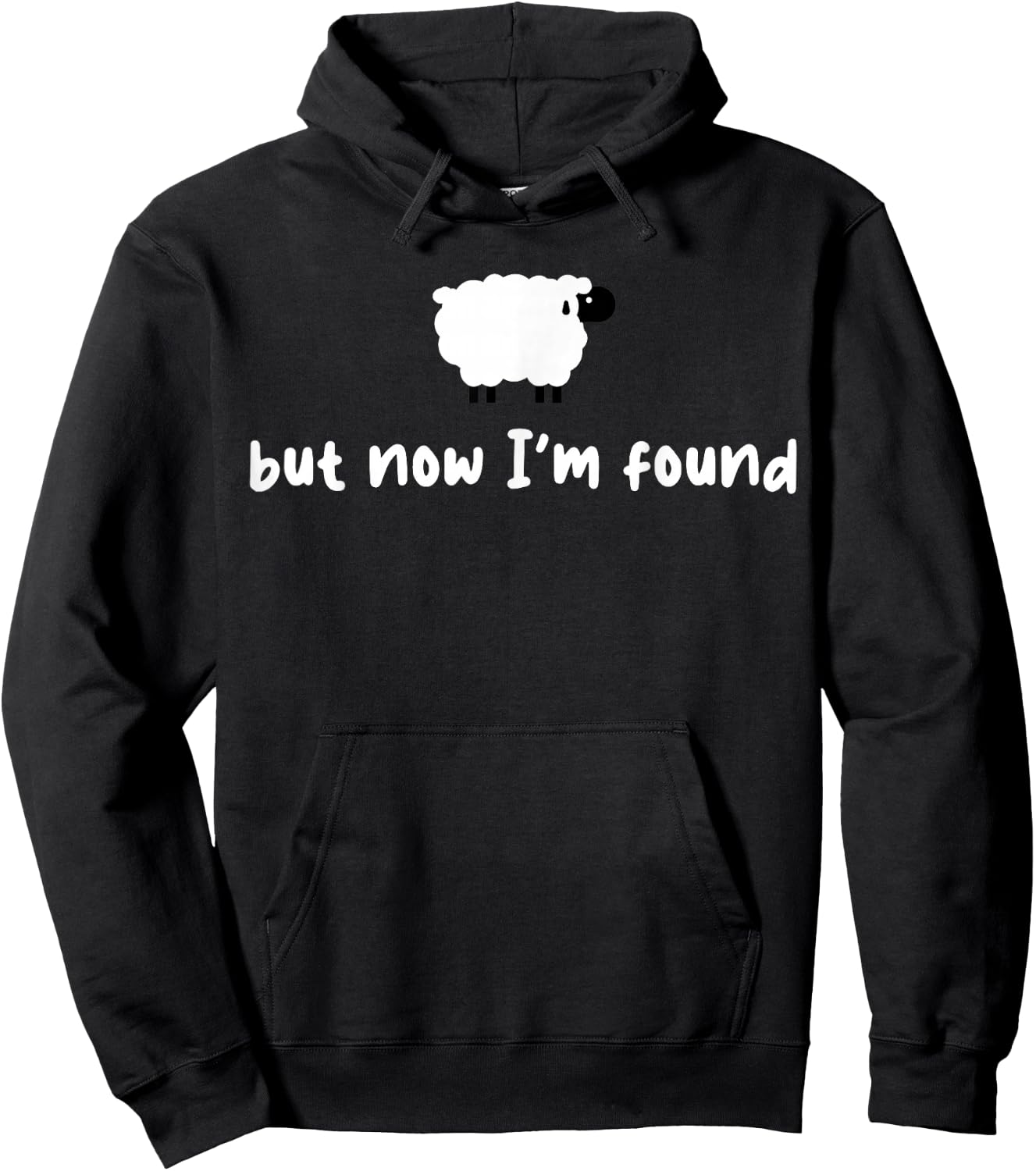 Sheep But Now I'm Found Hoodie - Hoodie | Black