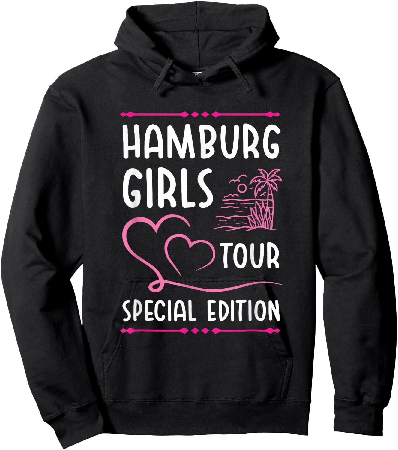 Hamburg Girls Team Tour | Holiday Quote Hoodie - Hoodie | Black