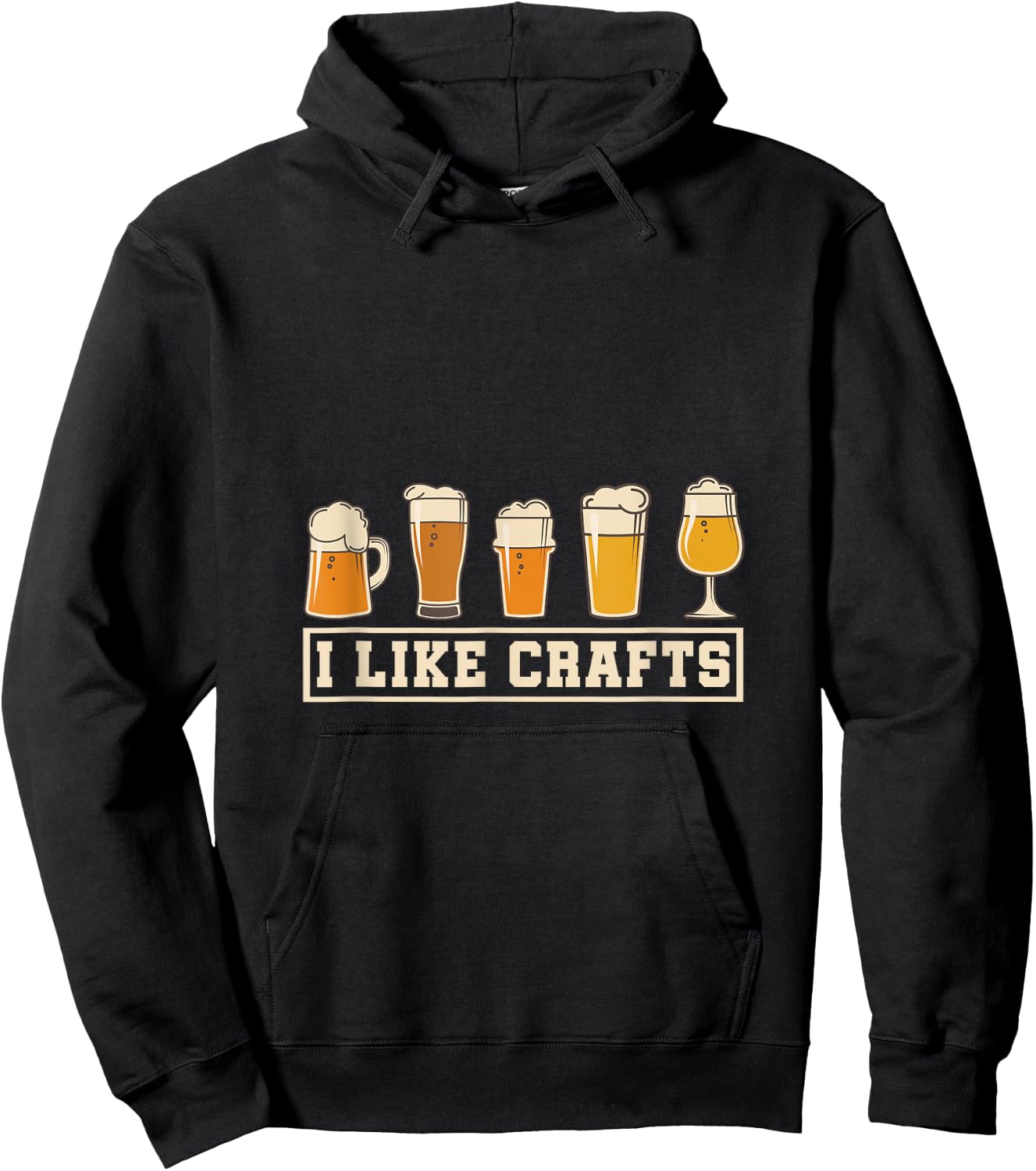 I Like Crafts Craft Beer Hoodie - Hoodie | Black