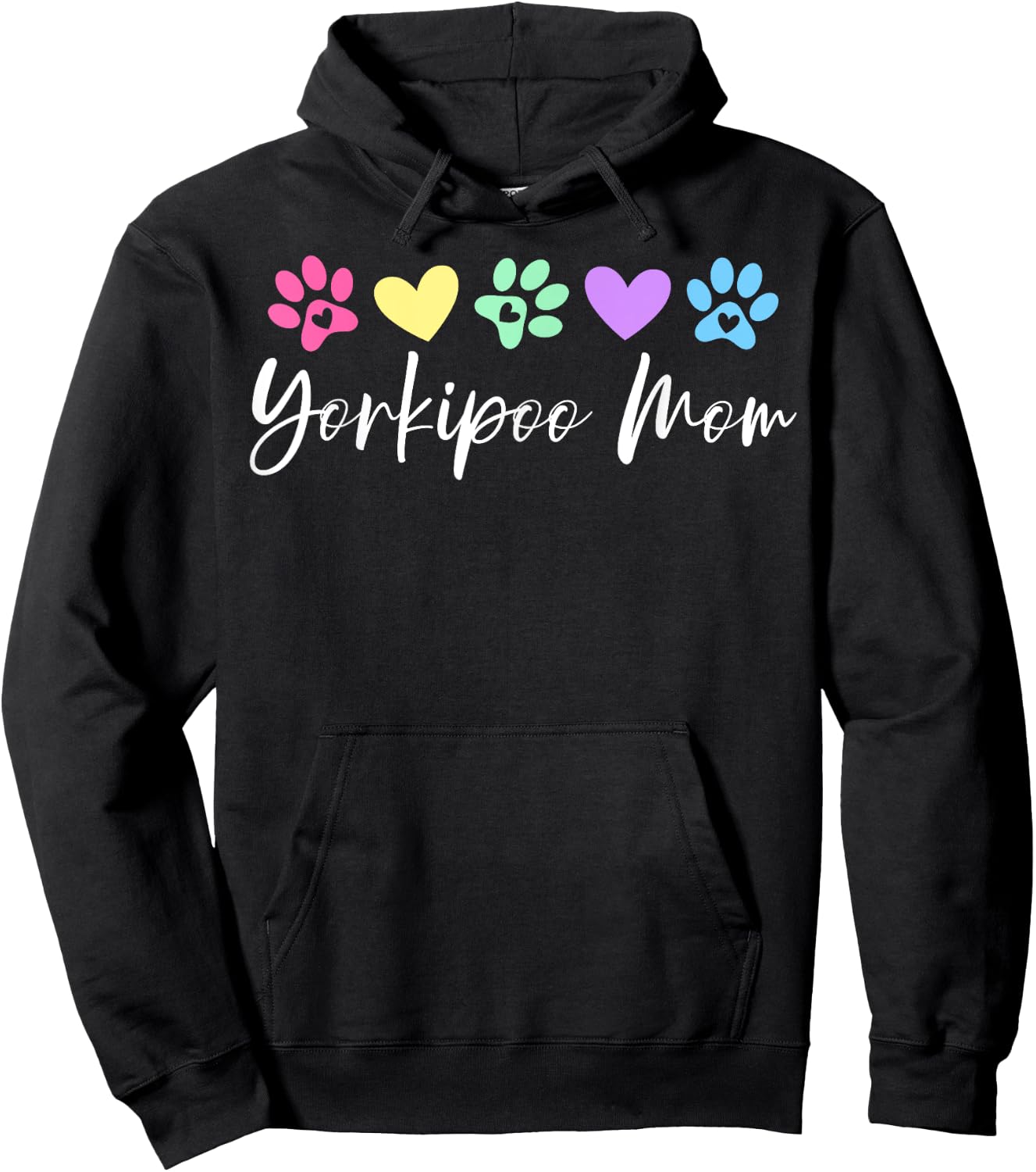 Yorkipoo Mom Yorkipoo Dog Owner Men Women Hoodie - Hoodie | Black