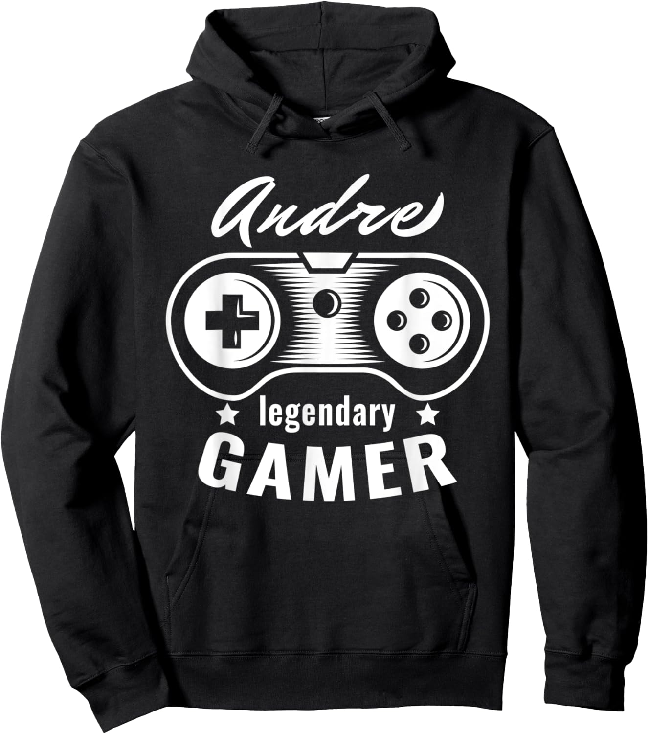 Andre Legendary Gamer - Personalized Name Gift Hoodie - Hoodie | Black