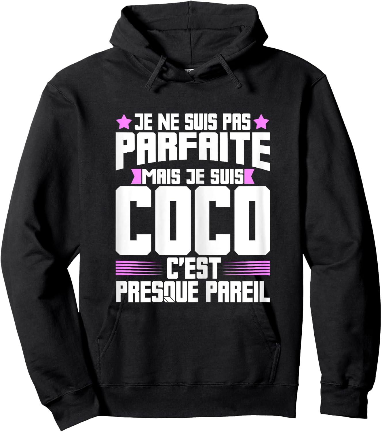Coco Parfait | Quote Humour Coco Nickname Coco , Black, Female X-Small Hoodie - Hoodie | Black