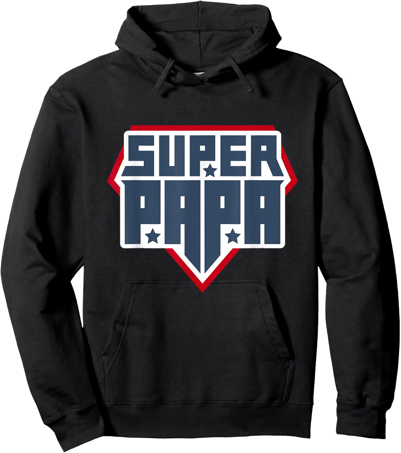 Super Papa shirt, Happy Father's Day , Best Daddy Hoodie - Hoodie | Black