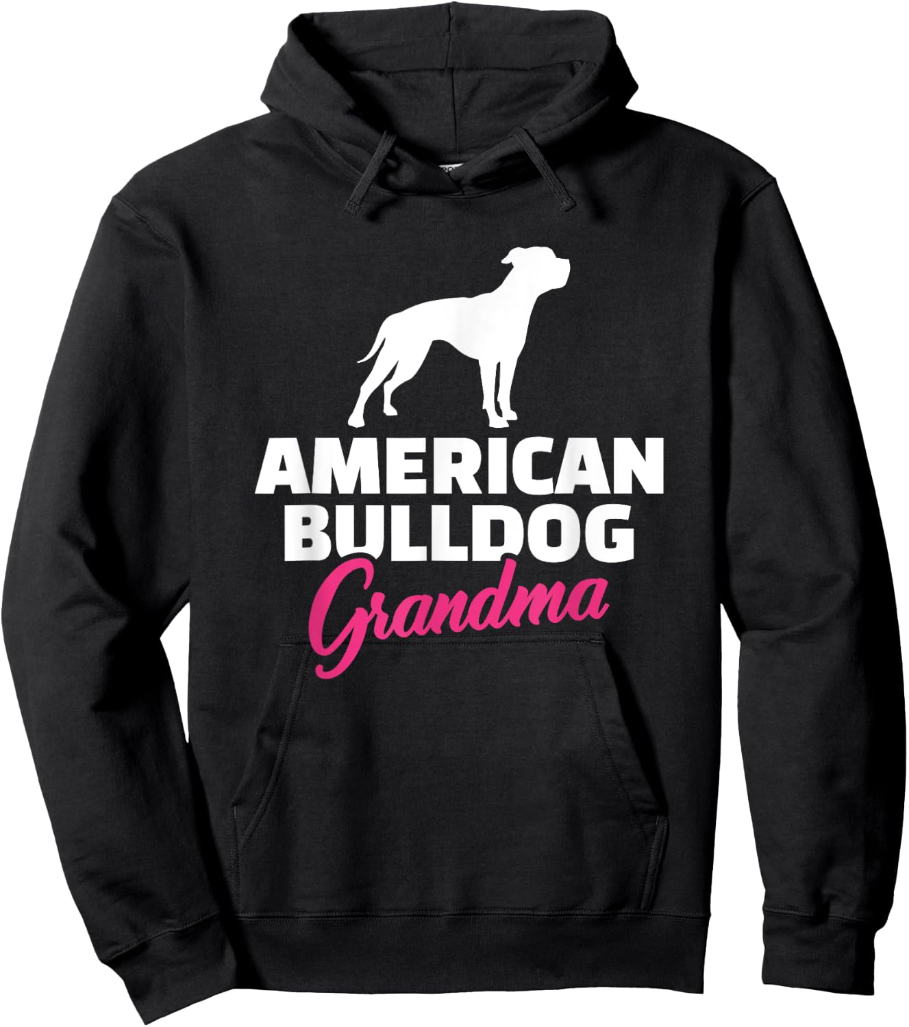 American Bulldog Grandma Women Hoodie - Hoodie | Black