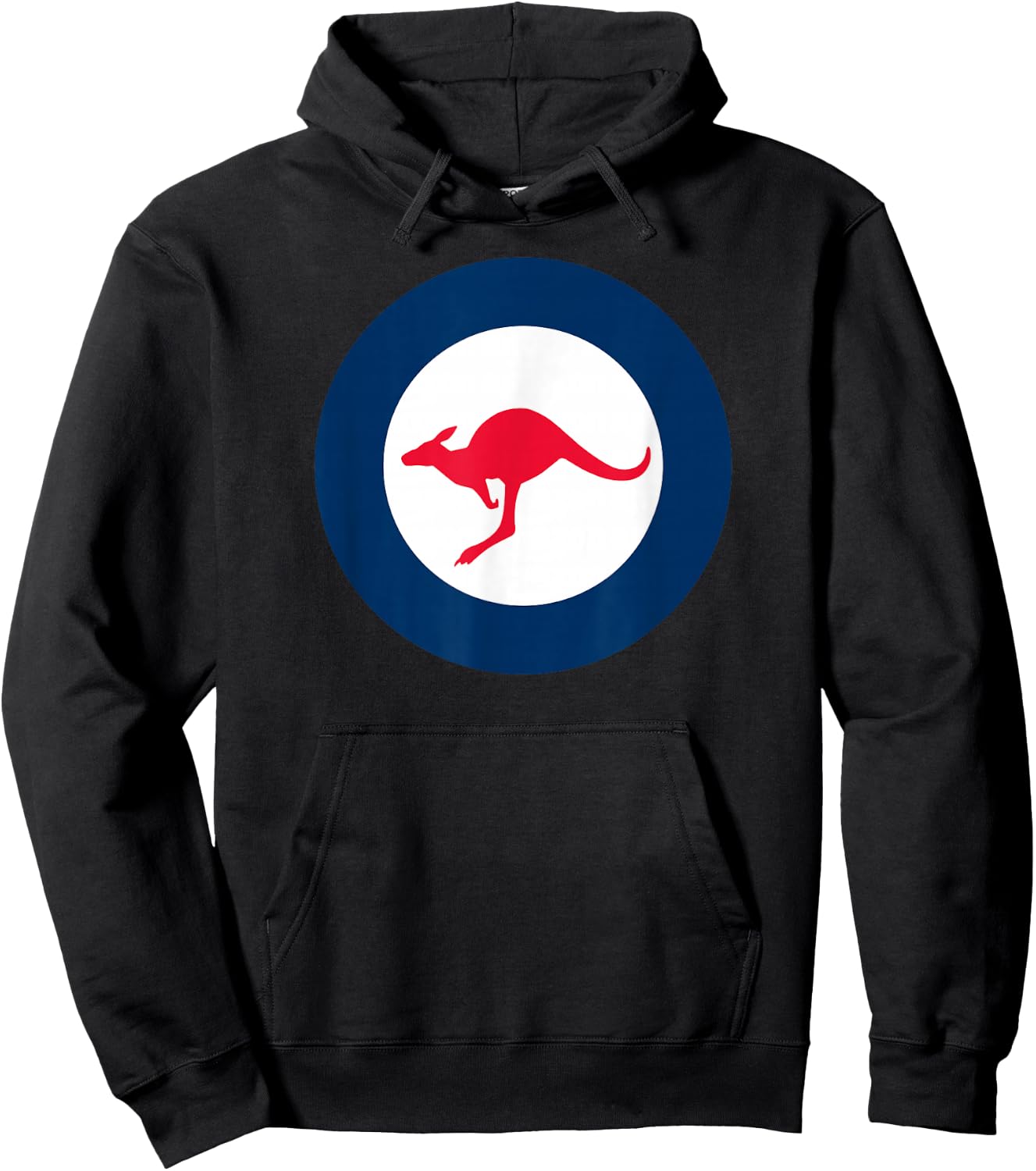 RAAF Style Round Air Force Style Symbol Hoodie - Hoodie | Black