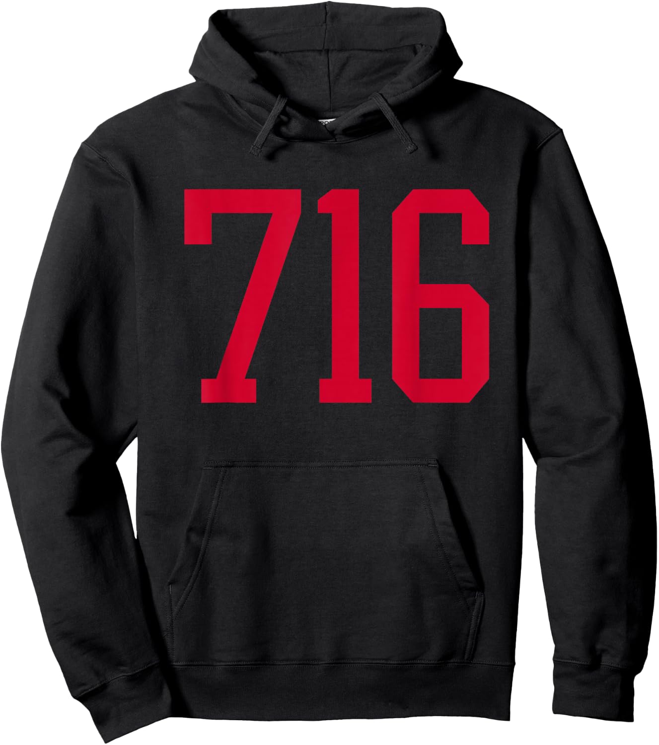 Buffalo New York 716 Area Code Hoodie - Hoodie | Black