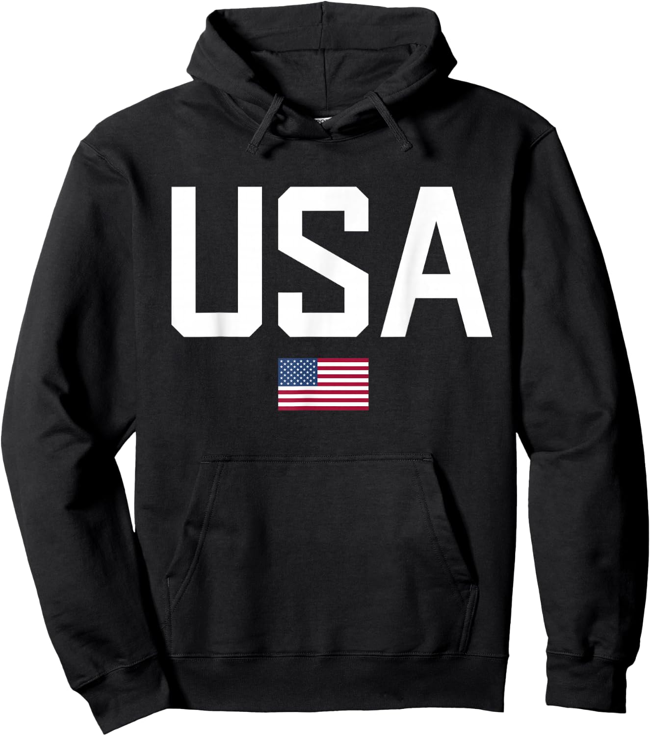 USA T Shirt Women Men Kids Patriotic American Flag 4th of July T Shirt, blue Hoodie - Hoodie | Black