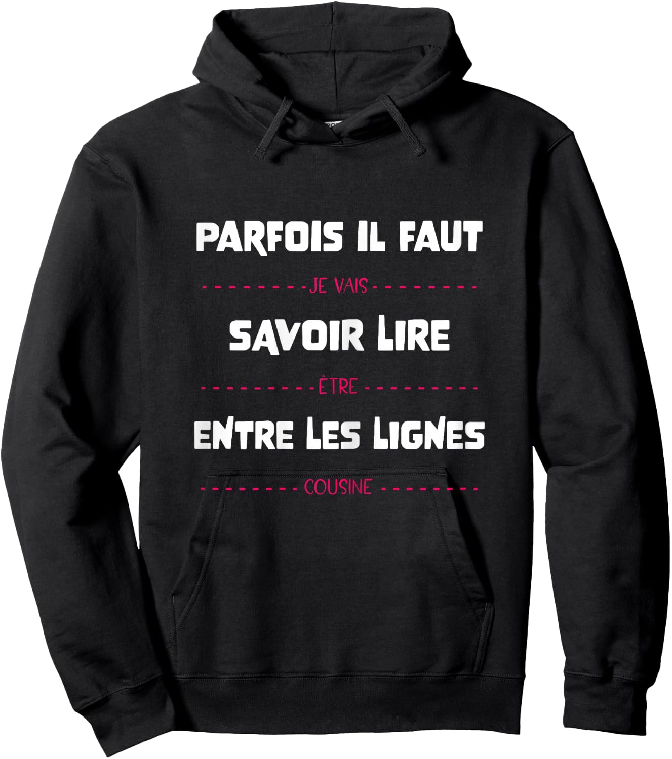 Future Cousin Announcement Pregnancy Baby Funny Child , Pink Hoodie - Hoodie | Black