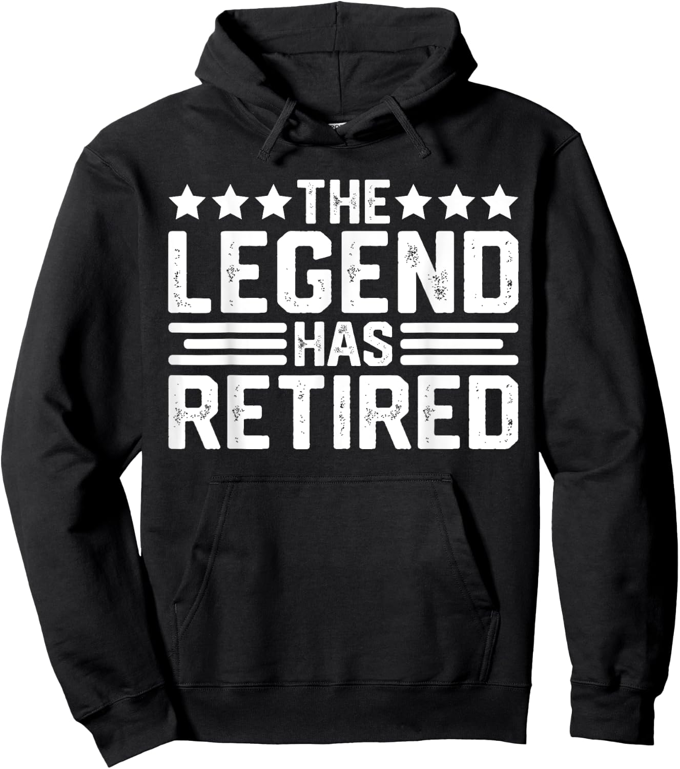 The Legend Has Retired Retirement Funny Hoodie - Hoodie | Black