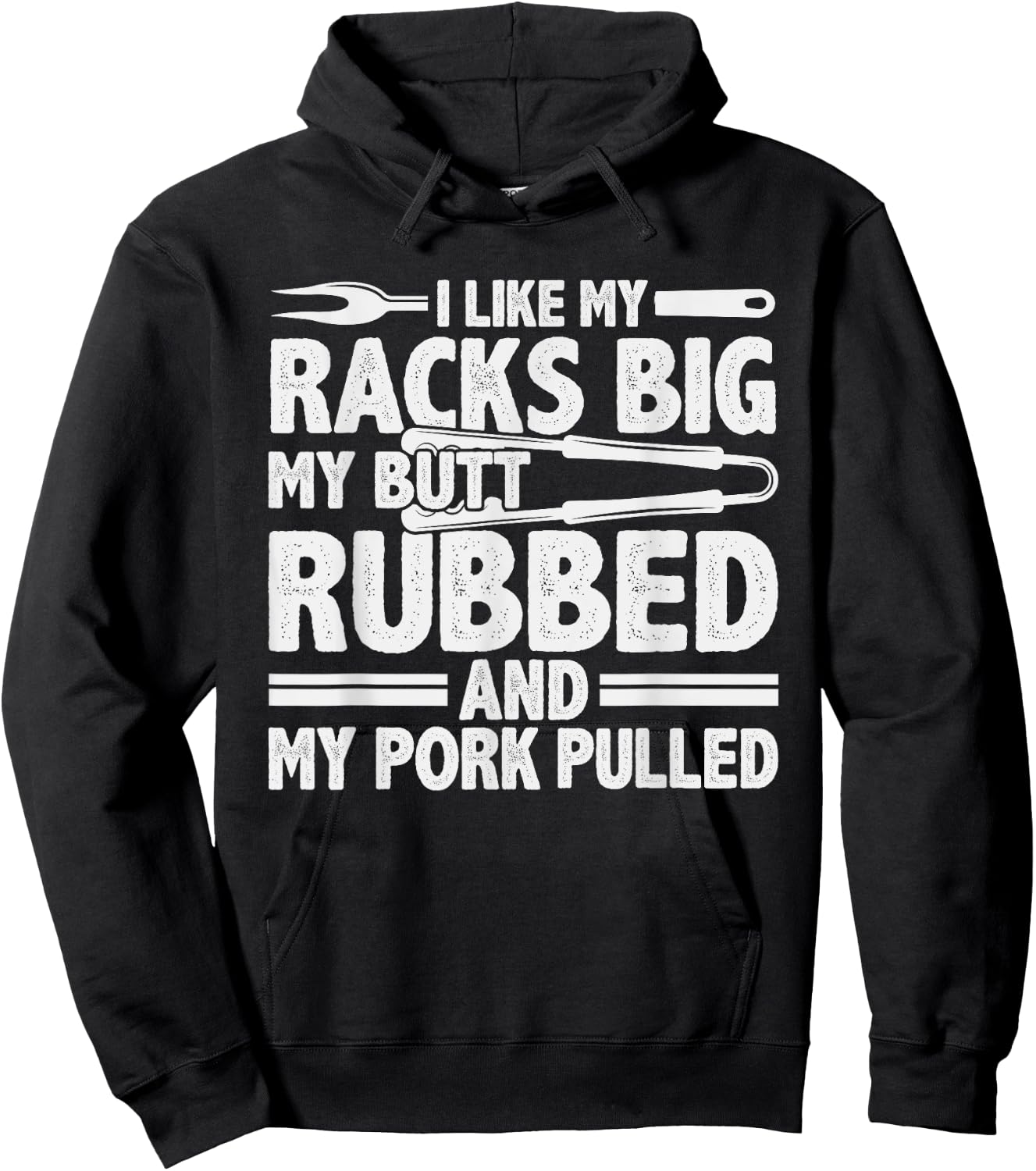 Funny Grilling Pork Rub Smoking BBQ Meat Smoker Hoodie - Hoodie | Black