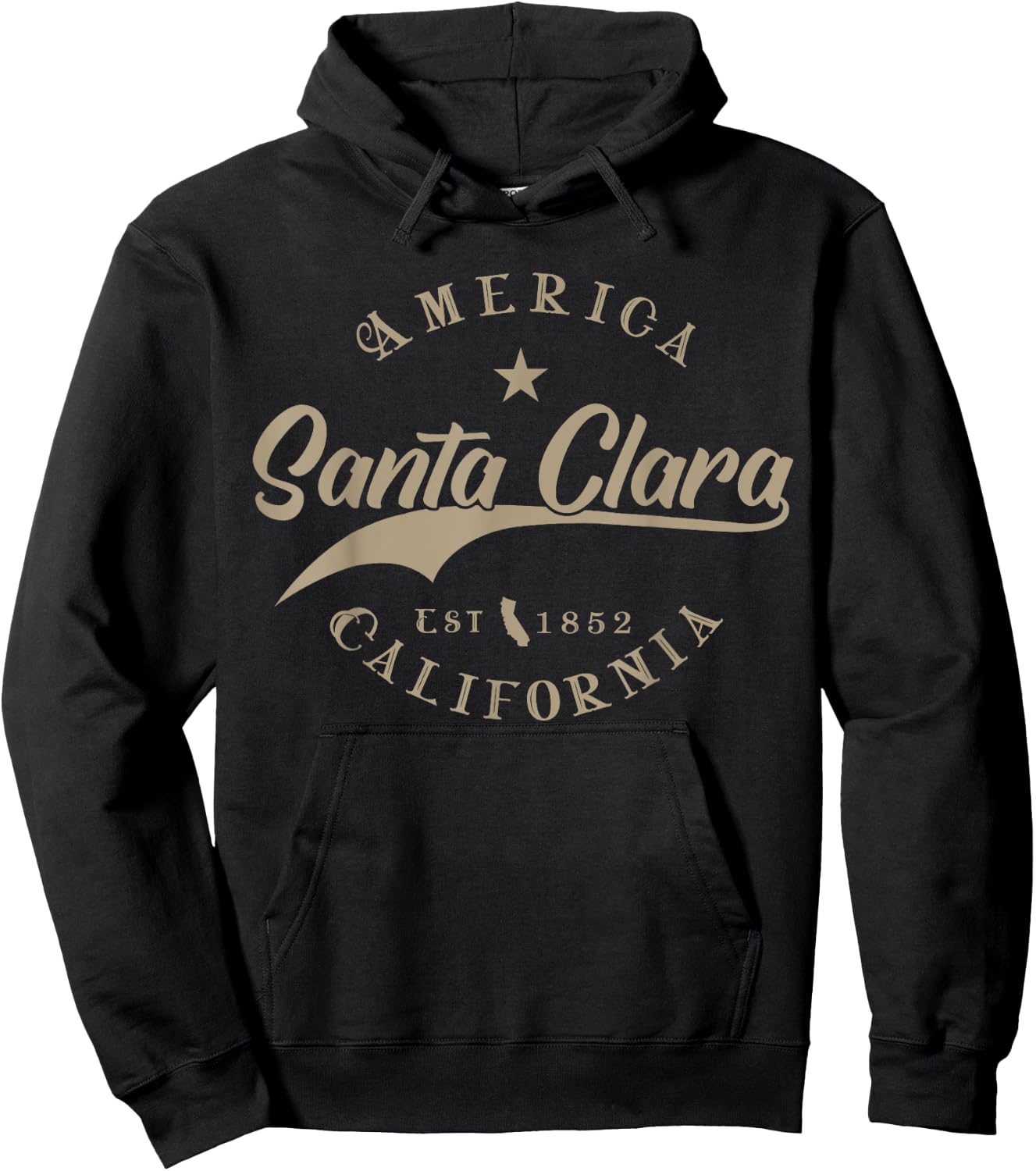 Santa Clara CA | California Hoodie - Hoodie | Black