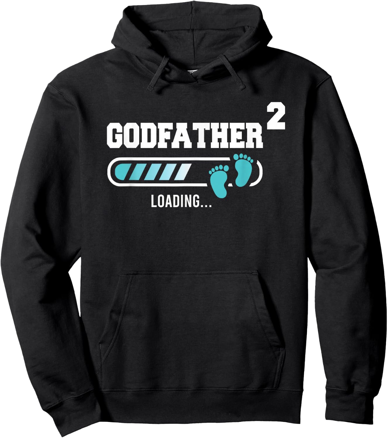Godfather 2 Second Time Godfather Funny Godfather Of Two Hoodie - Hoodie | Black