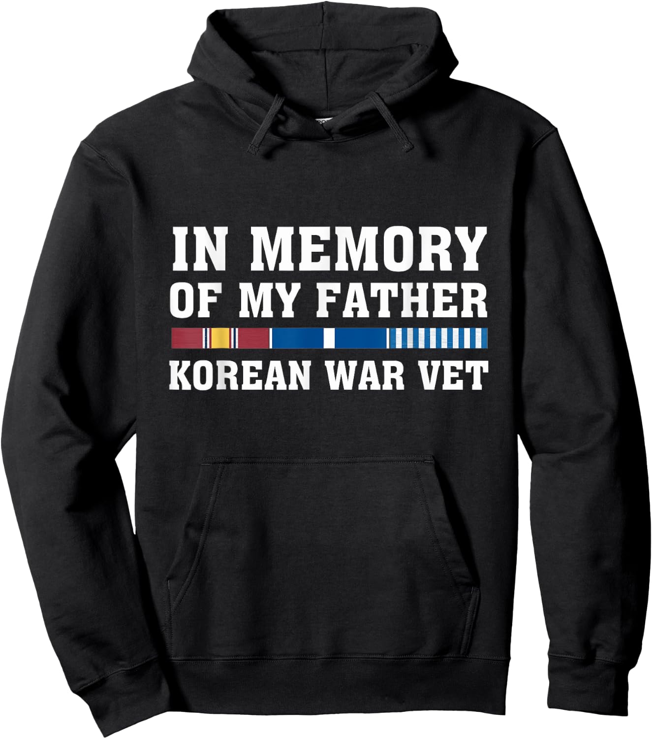 In Memory Of My Father Korean War Vet US Veteran Hoodie - Hoodie | Black
