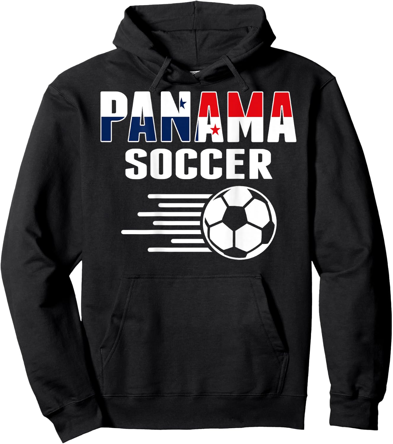 Proud Panama Soccer Fans Jersey - Panamanian Football Lovers Hoodie - Hoodie | Black