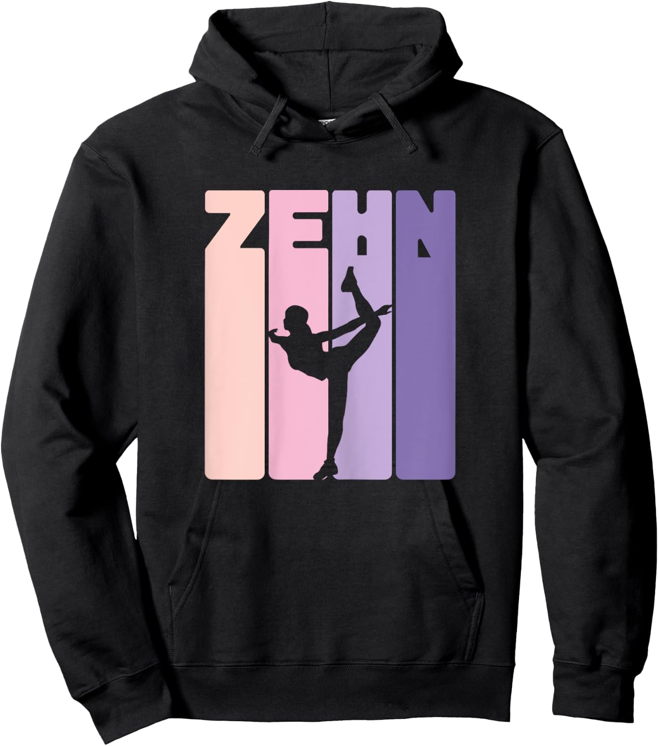 10th Birthday Gymnastic Dancer Yoga 10 Years Girls , black Hoodie - Hoodie | Black