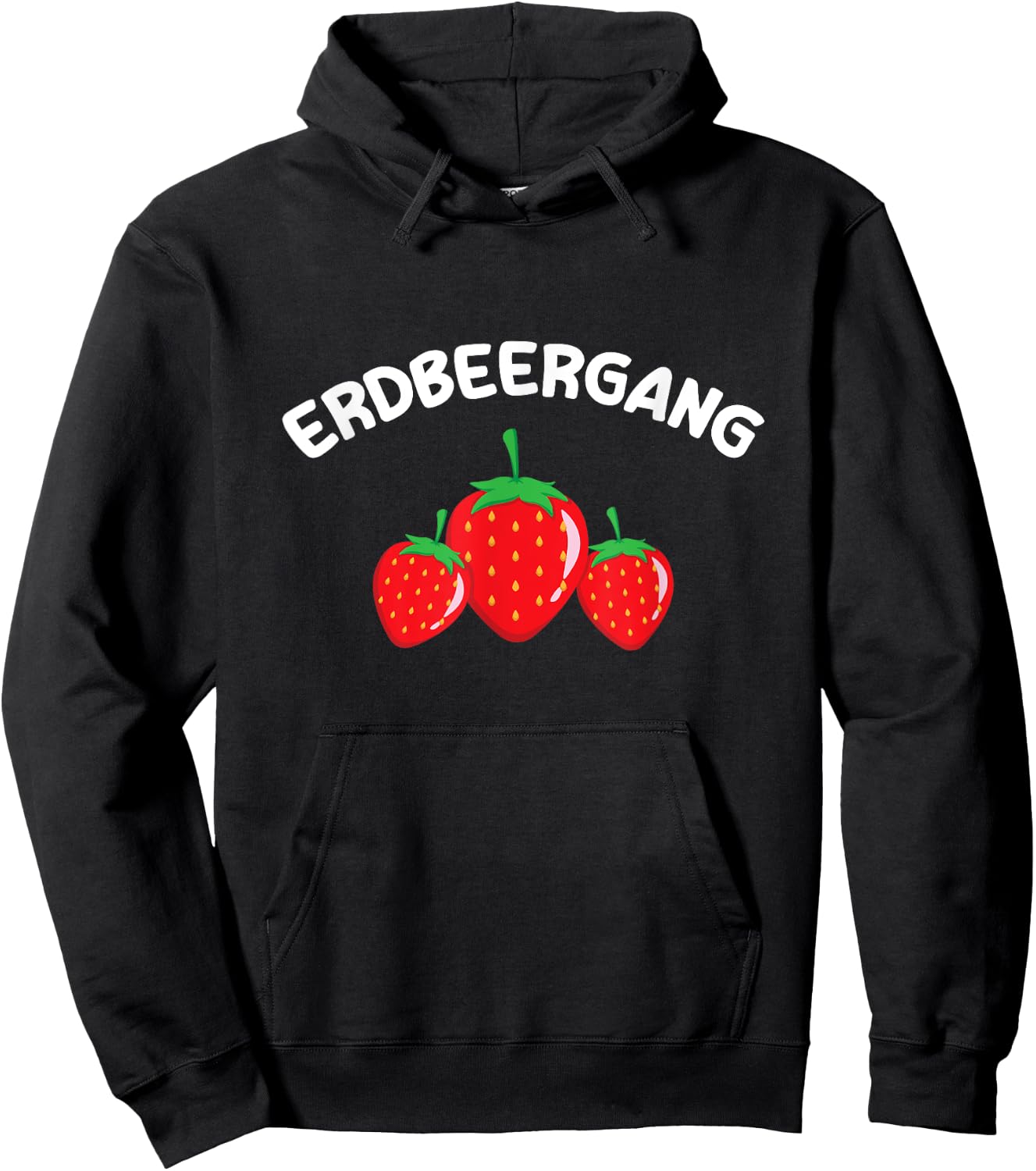 Lustige Erdbeergang Erdbeeren Pflücker Team Erdbeerernte Hoodie - Hoodie | Black