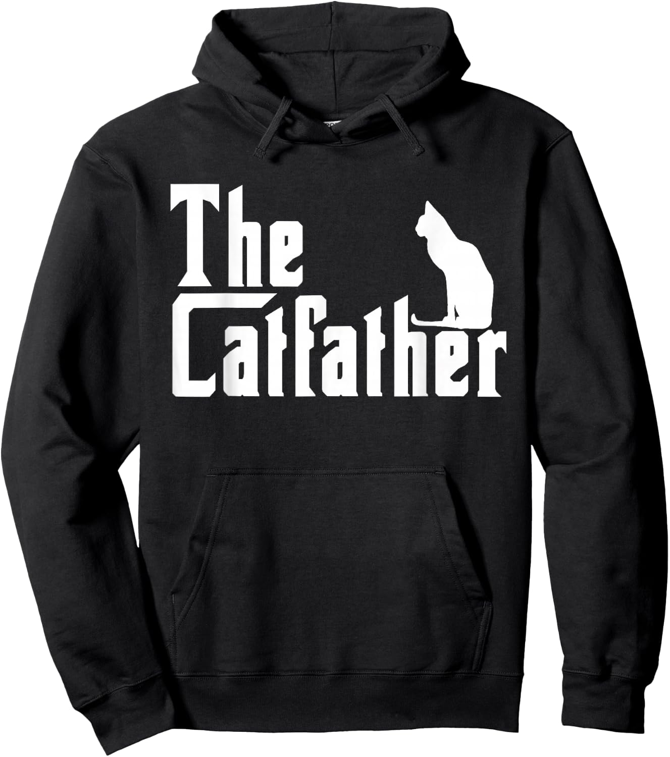 The Catfather Funny Cat Dad Father Lover Hoodie - Hoodie | Black