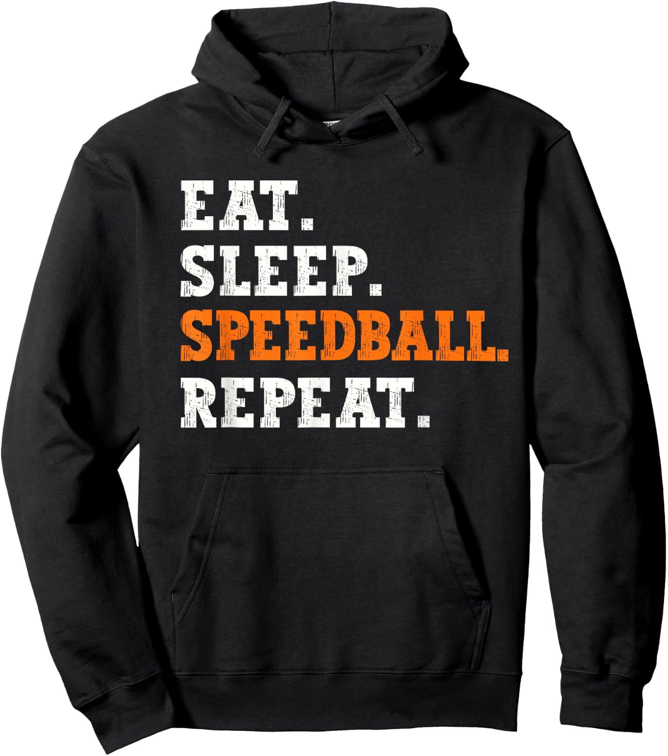 Eat Sleep Speedball Repeat Design Sports Enthusiast Apparel Hoodie - Hoodie | Black