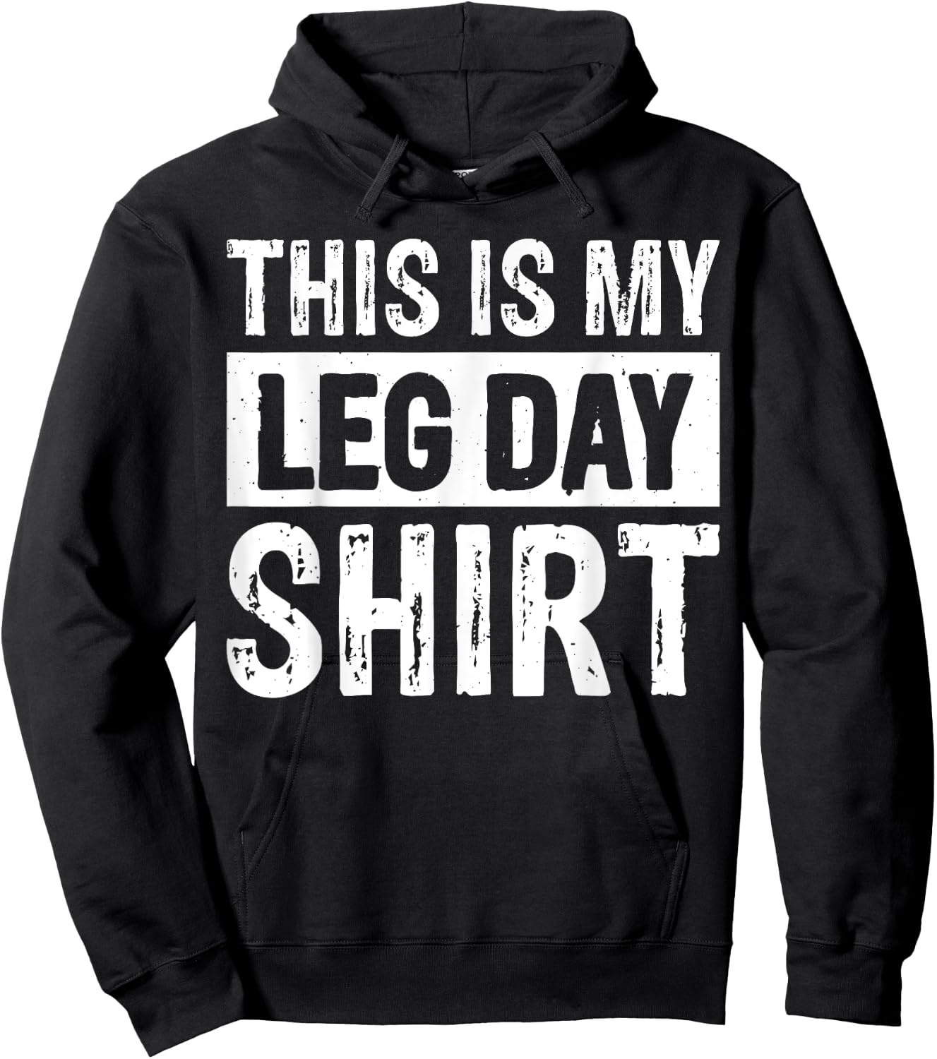 This Is My Leg Day Hoodie - Hoodie | Black