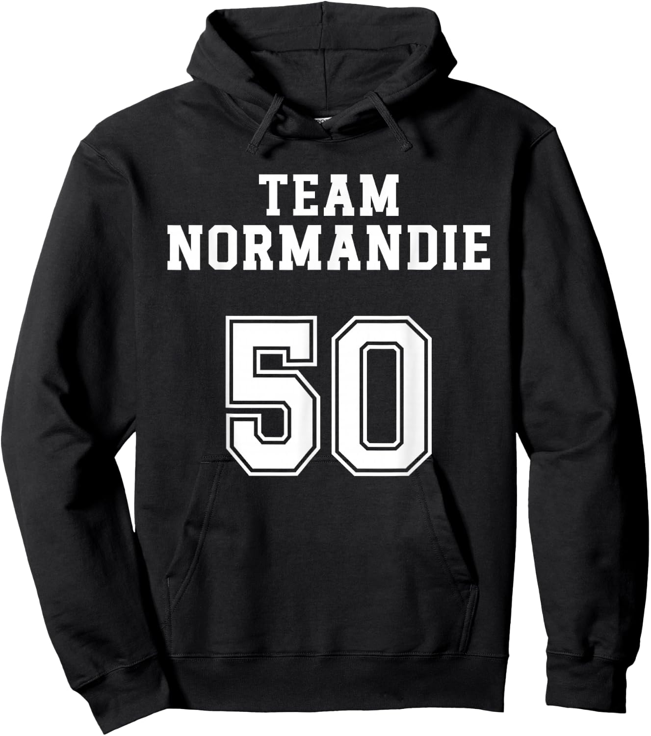 Normandy Humour Normand Team Normandy Sleeve Region Hoodie - Hoodie | Black