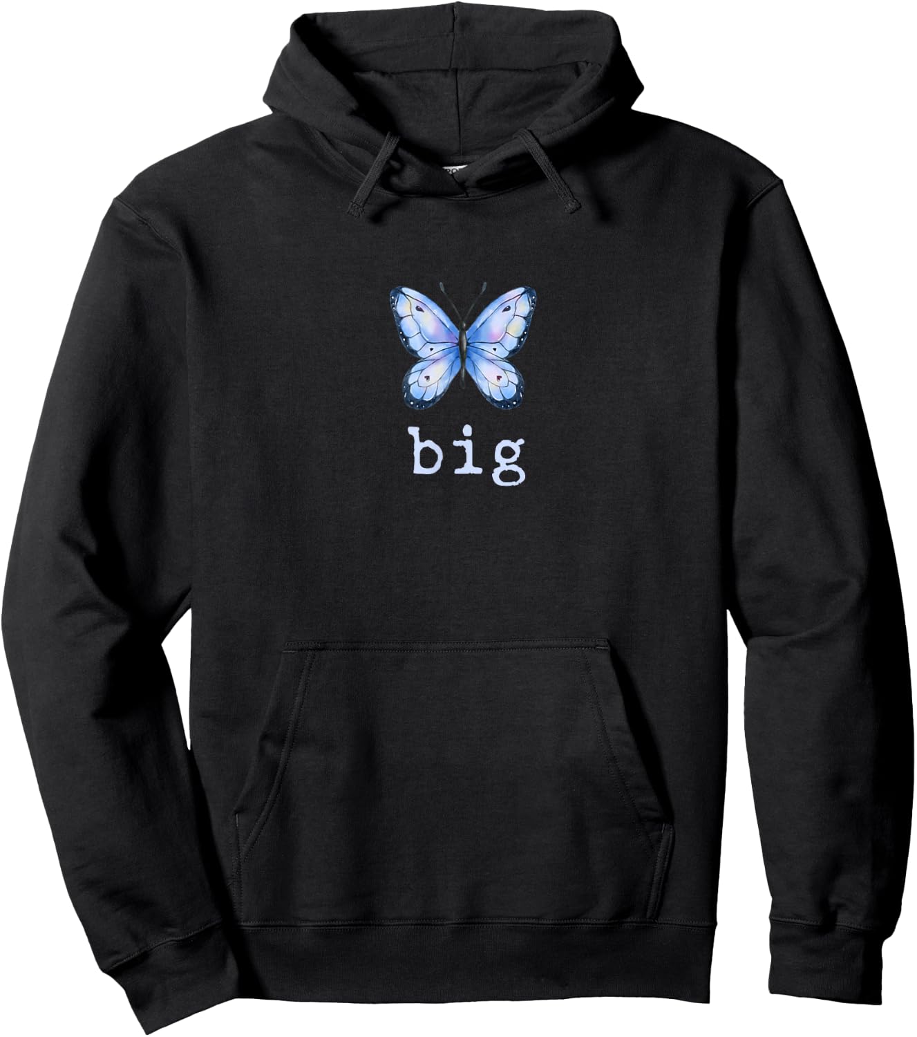 Big Butterfly Sorority Reveal Big Little for Lil Sister Hoodie - Hoodie | Black