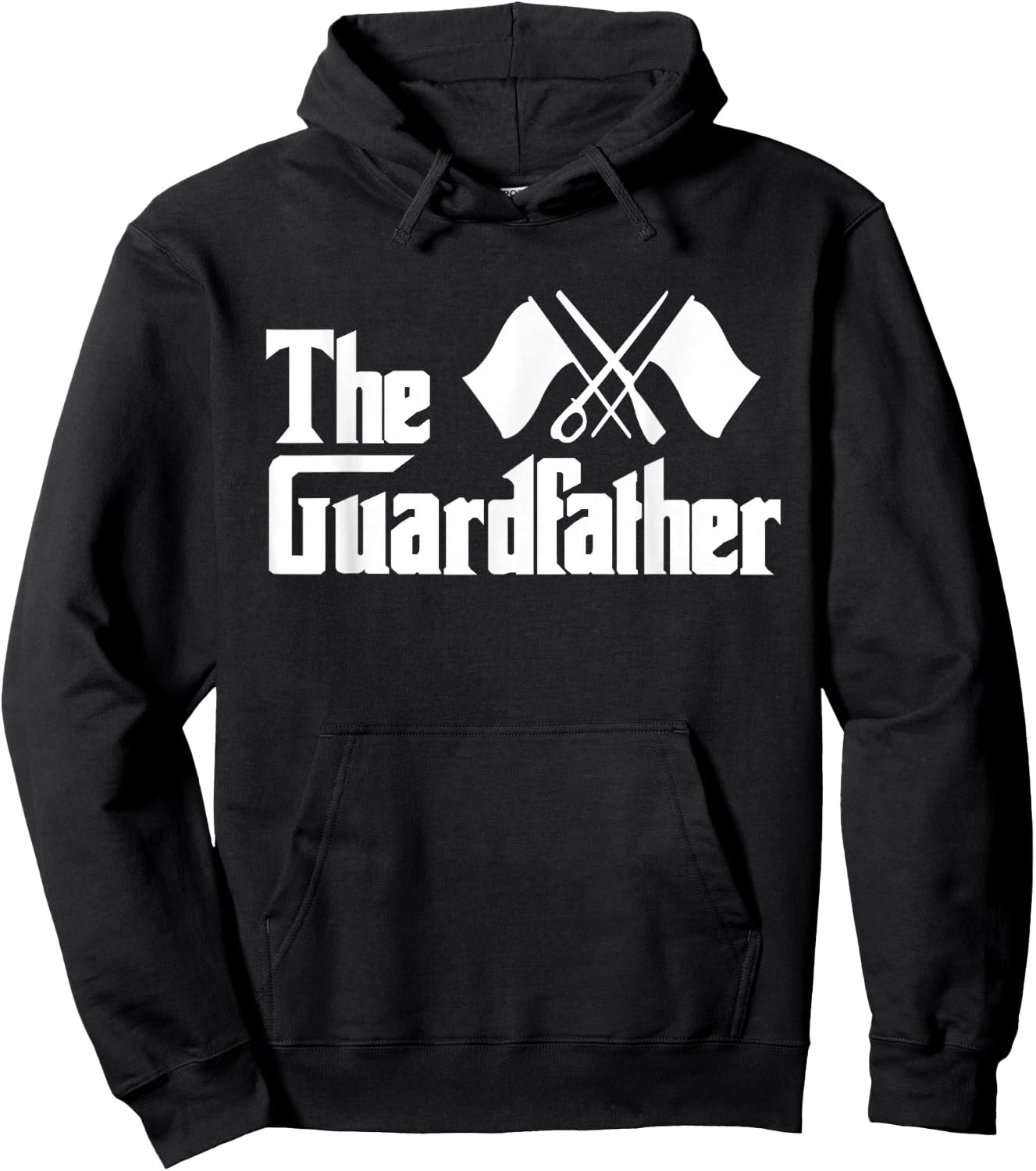 The Guardfather - Colorguard Marching Band Flag Tossing Hoodie - Hoodie | Black
