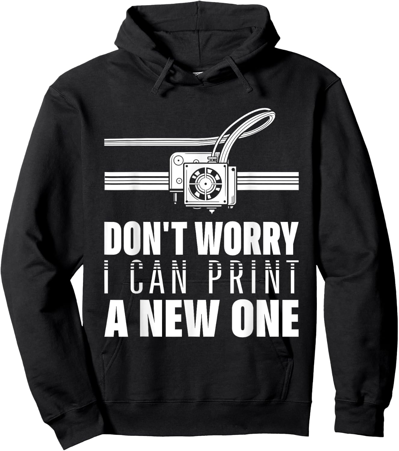 Funny 3D Printer Geek Filament Printing Machine Lover Outfit Hoodie - Hoodie | Black
