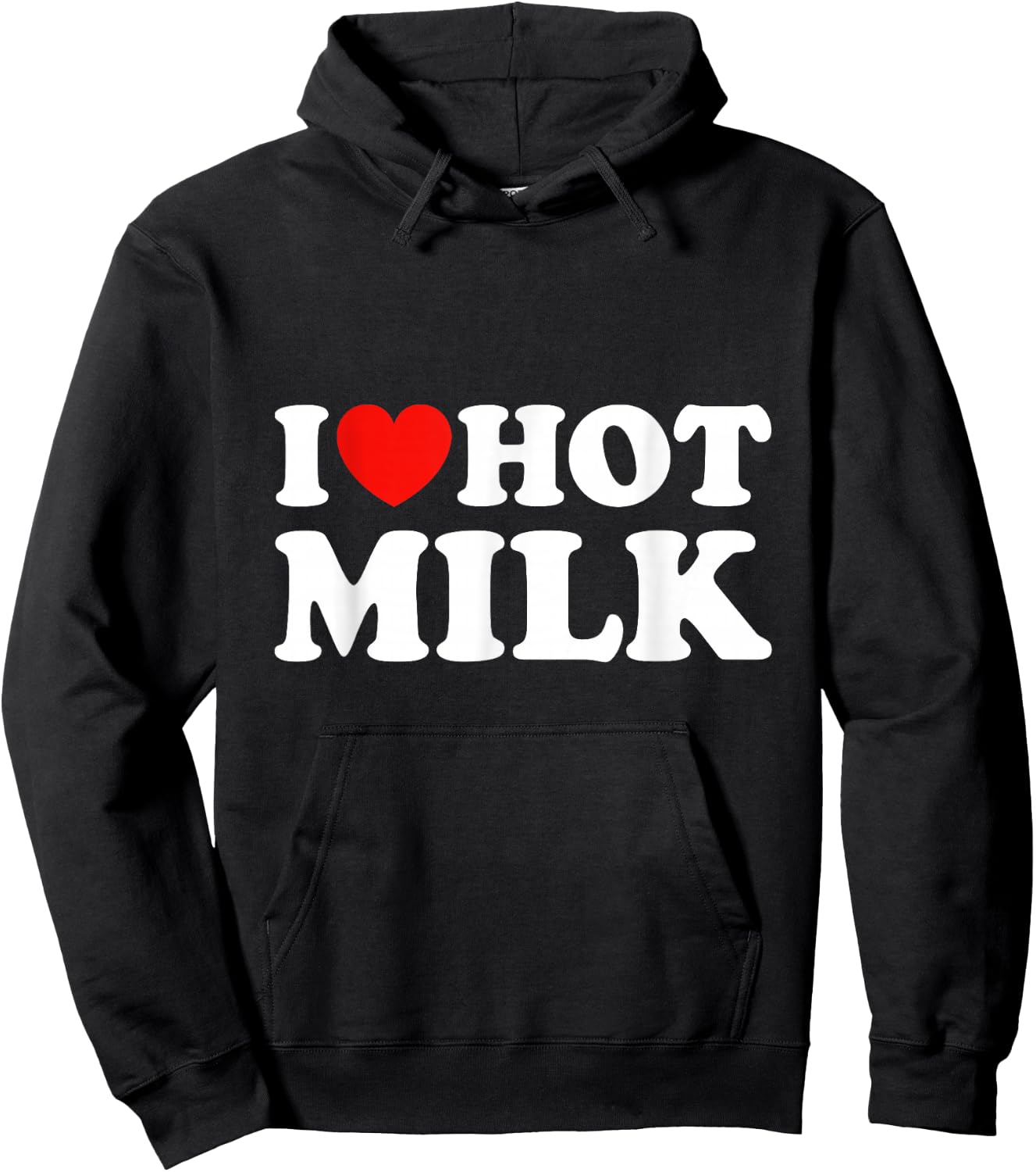 I Love Hot Milk Hoodie - Hoodie | Black