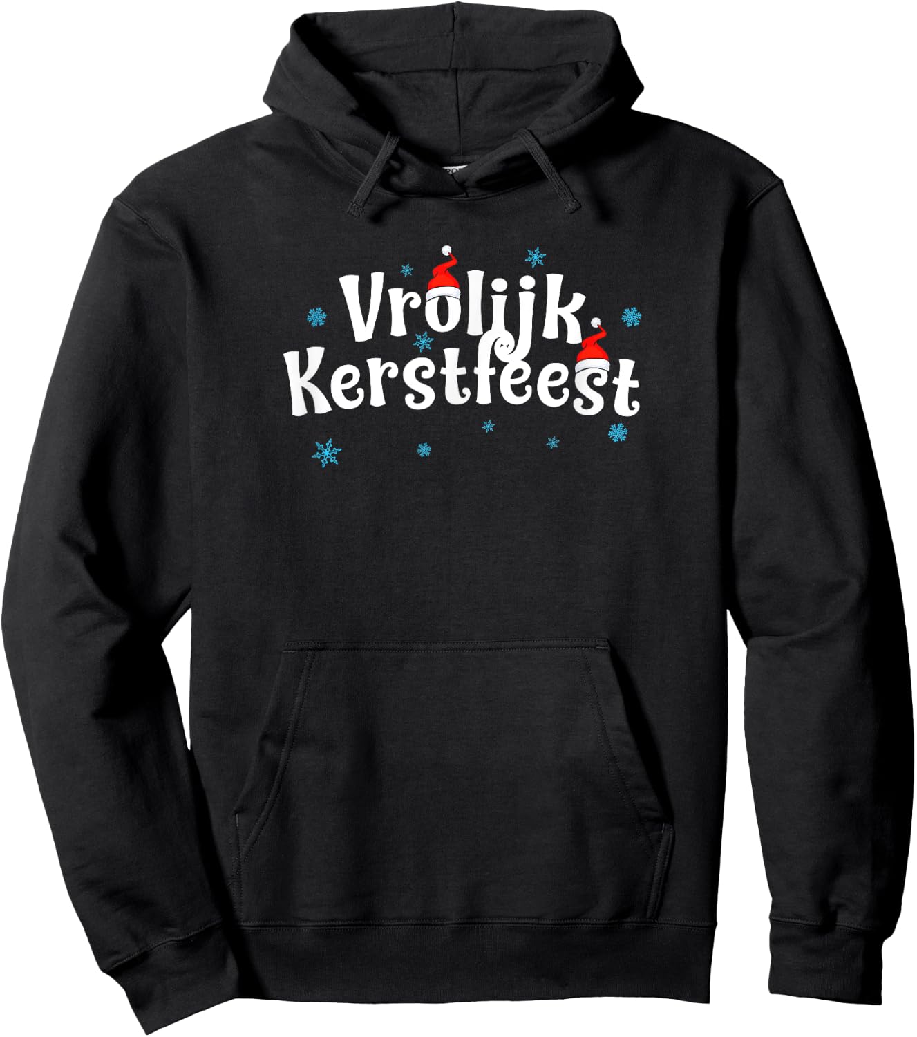 Vrolijk Kerstfeest Dutch/flemish Christmas Hoodie - Hoodie | Black