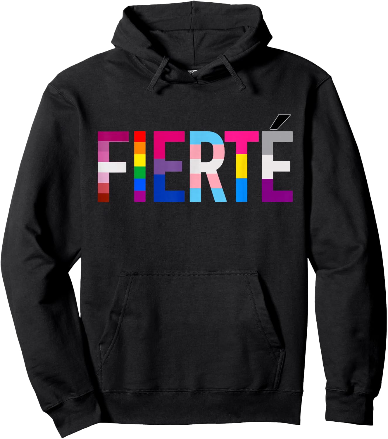 LGBT Pride Flag Rainbow Gay Lesbian , Black, S Hoodie - Hoodie | Black
