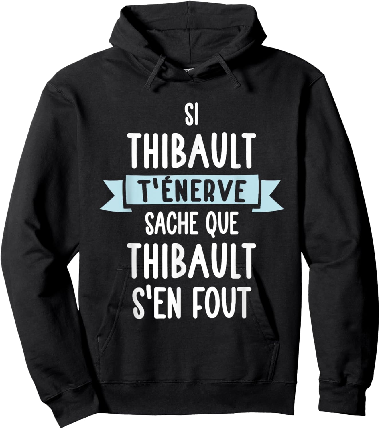 Gift Man Humour Name Personalized Thibault , Black, S Hoodie - Hoodie | Black