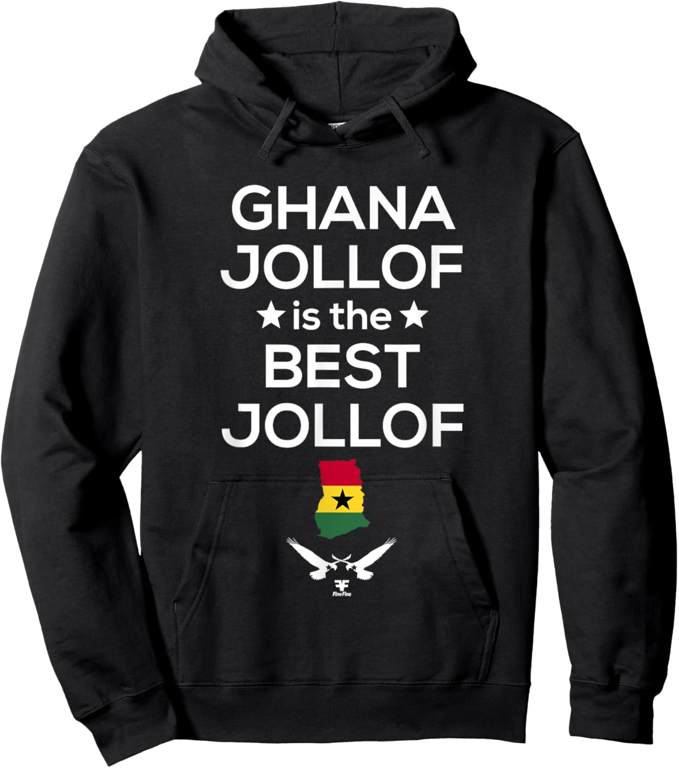 Ghana Jollof is the Best Jollof Hoodie - Hoodie | Black