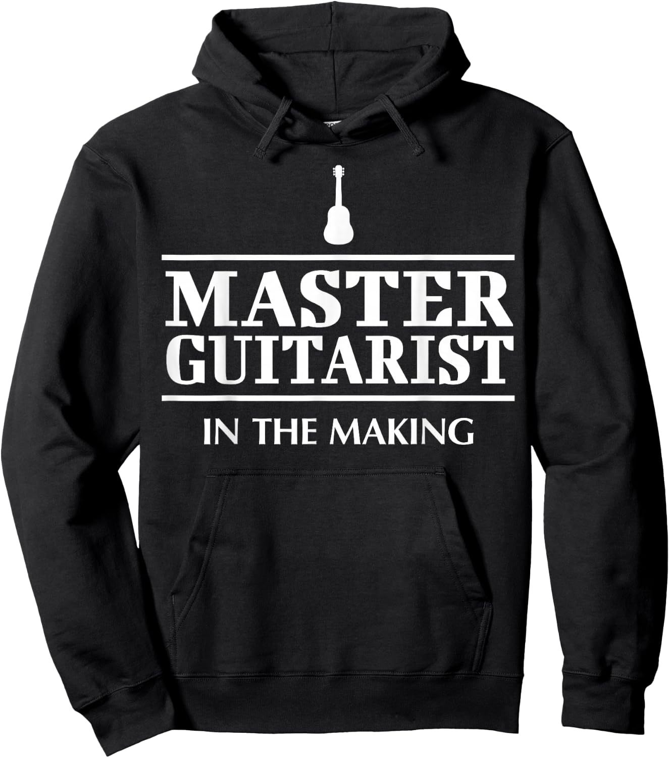 Hilarious Guitar Player Saying I Master Guitarist Hoodie - Hoodie | Black
