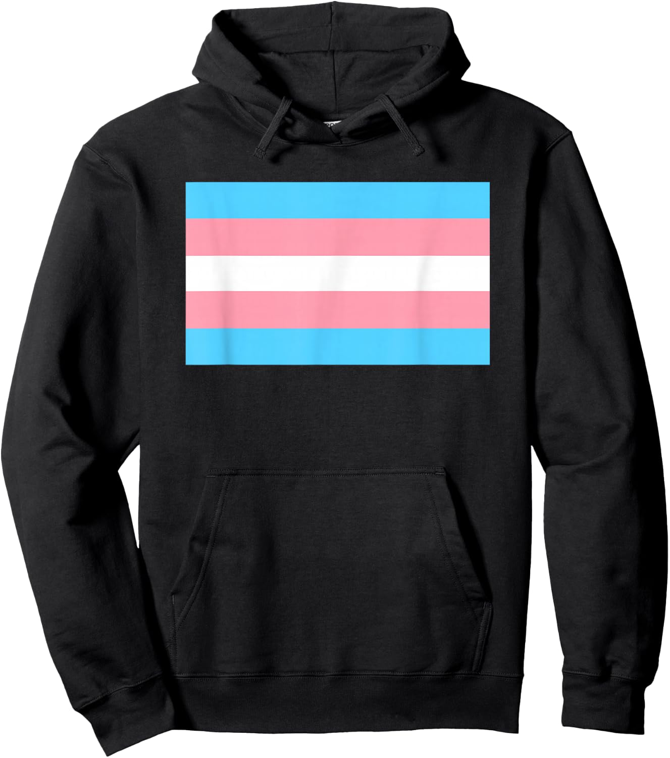 Transgender Flag Trans Pride Hoodie - Hoodie | Black
