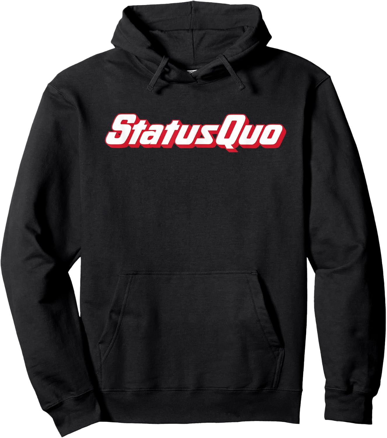 Status Quo Red White Logo Hoodie - Hoodie | Black