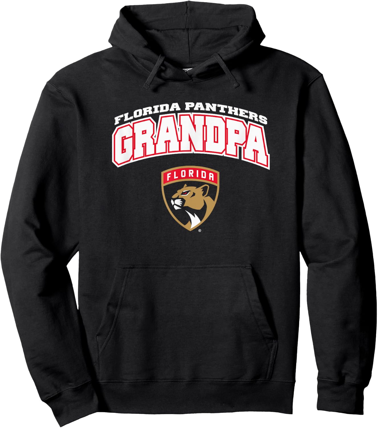 Florida Panthers Grandpa Logo Navy NHL Officially Licensed Hoodie - Hoodie | Black