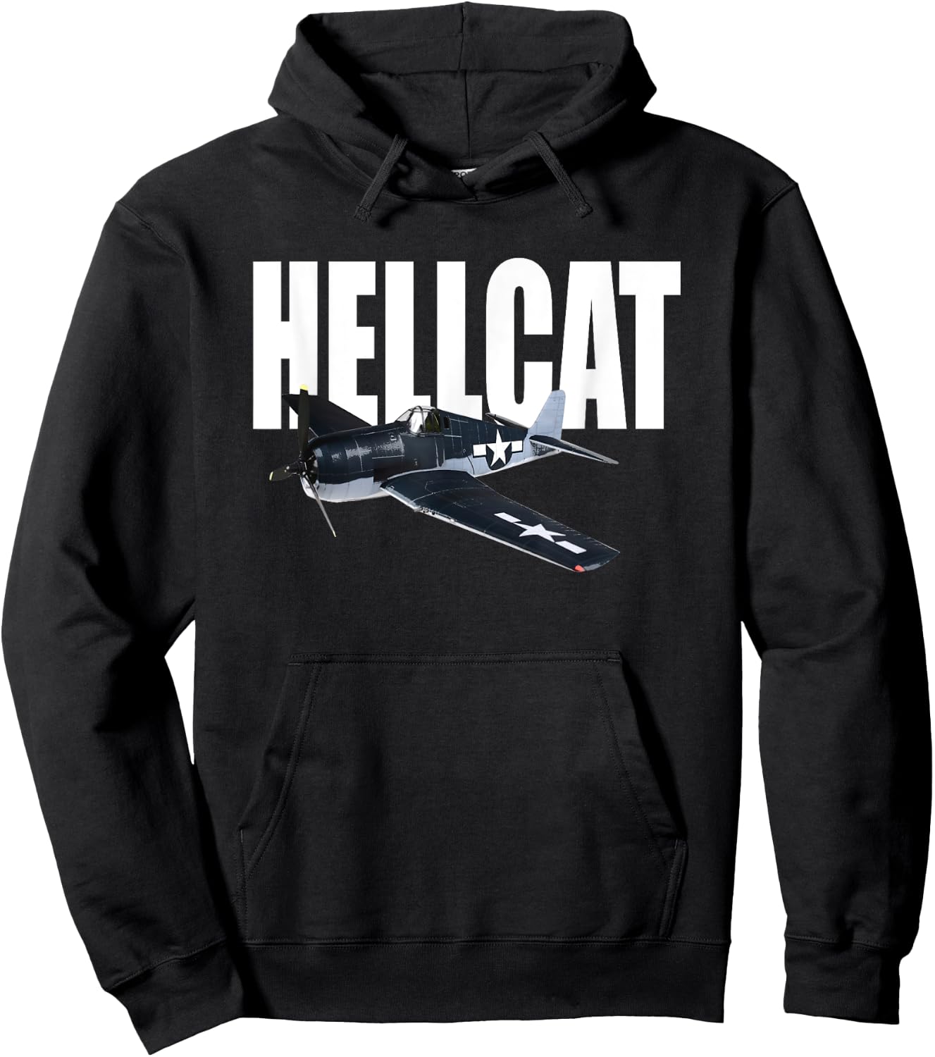 Grumman F6F Hellcat 2. Weltkrieg Flugzeug Hoodie - Hoodie | Black