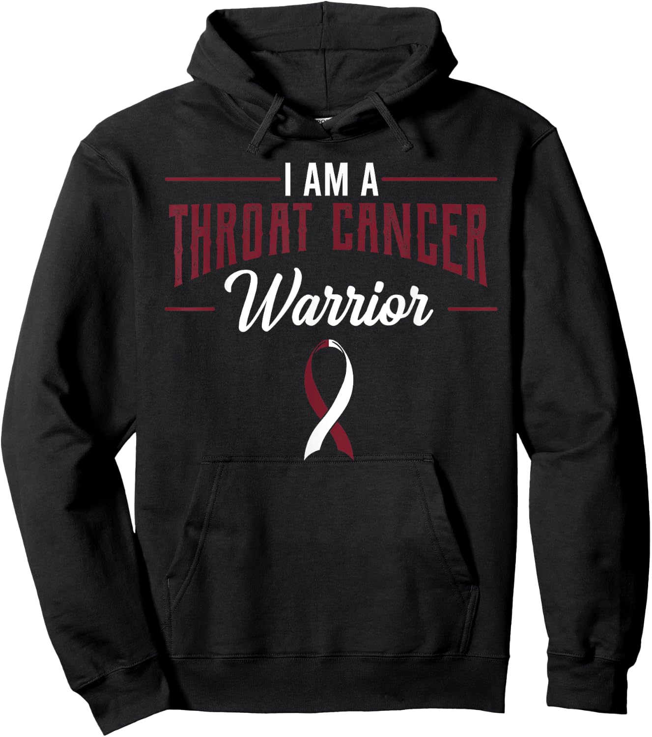 Throat Cancer Warriors Awareness Supporters Pharynx Neck Hoodie - Hoodie | Black
