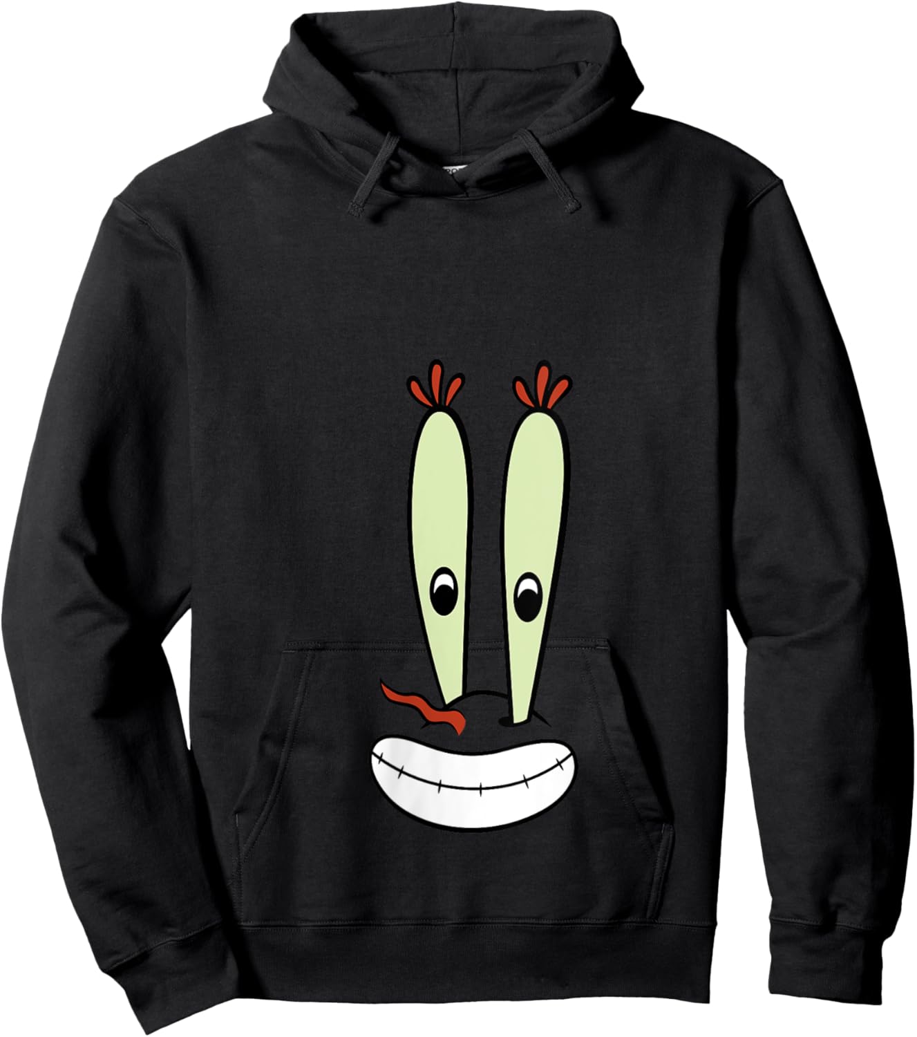SpongeBob SquarePants Halloween Mr. Krabs Big Face Costume V-Neck Hoodie - Hoodie | Black