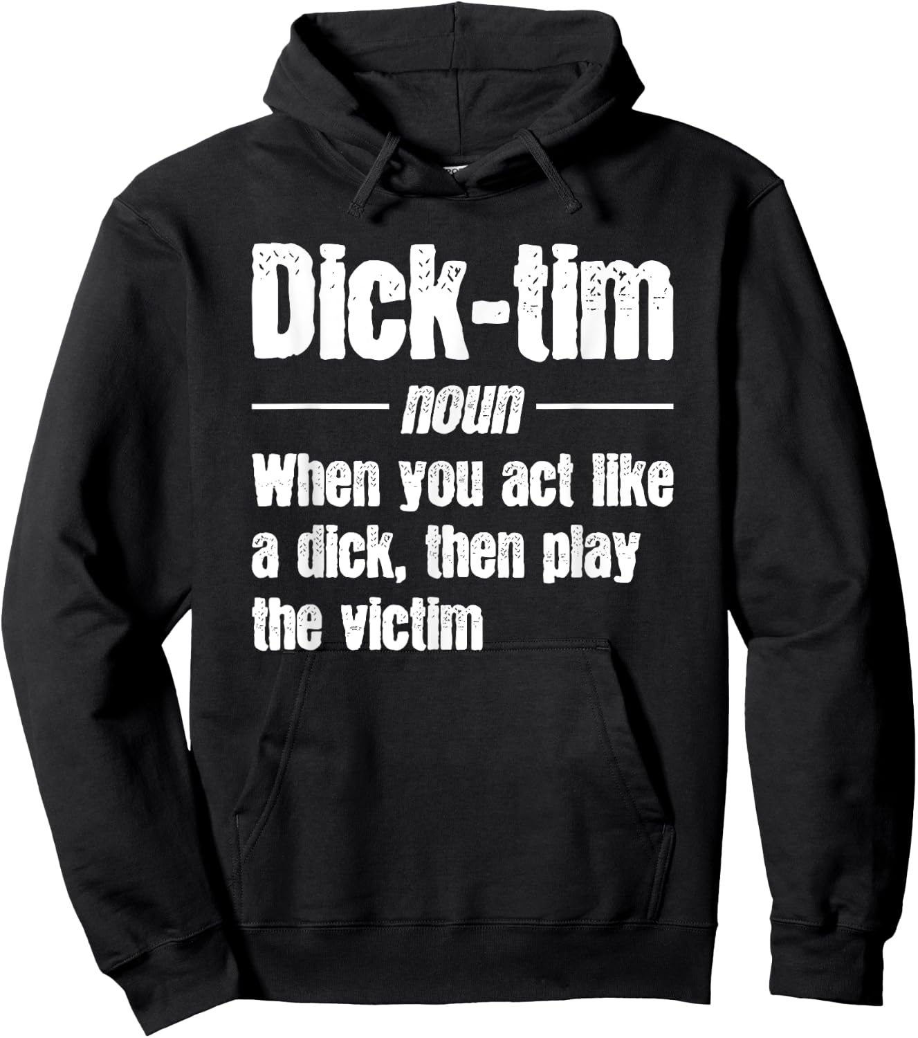 Crime Scene Victim Murder Mystery Dinner, Play the Dicktim Hoodie - Hoodie | Black