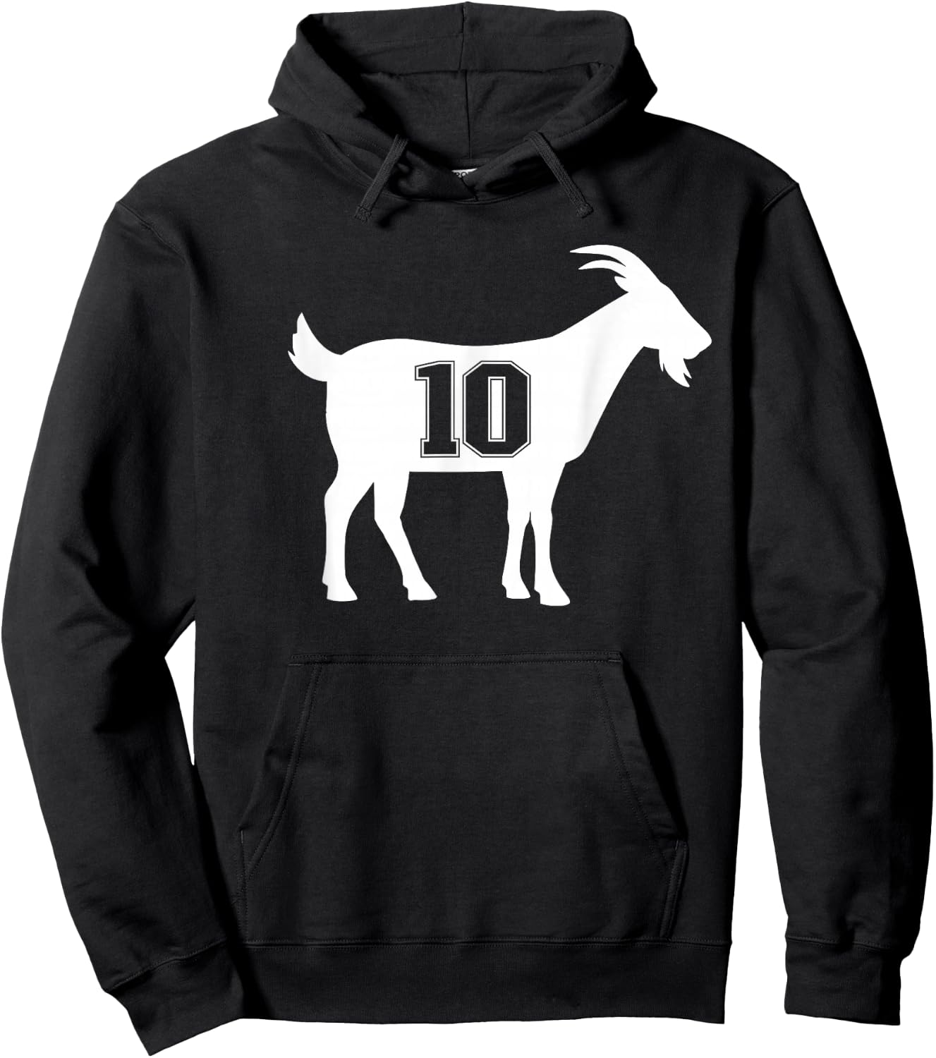 Goat 10 G.O.A.T. Number Ten Goat Hoodie - Hoodie | Black