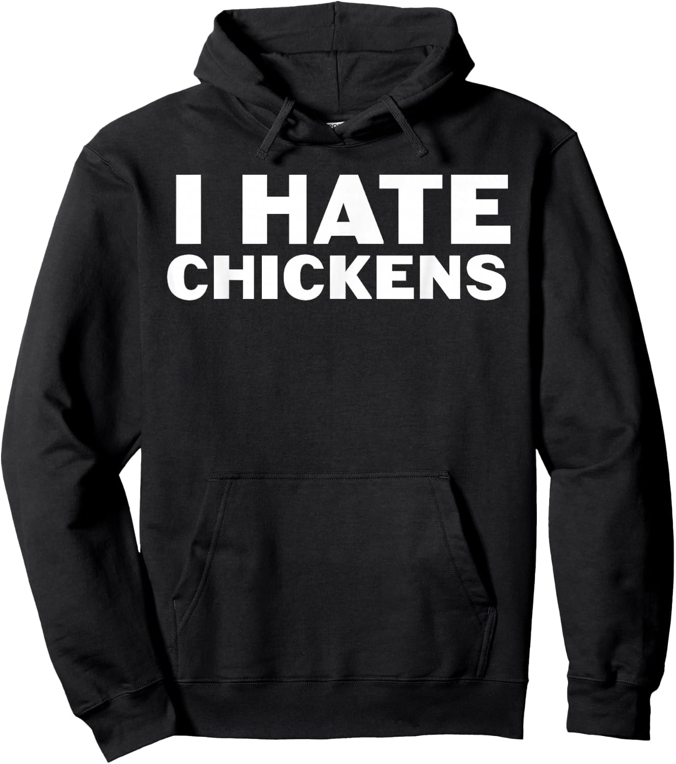 I hate - chickens Hoodie - Hoodie | Black