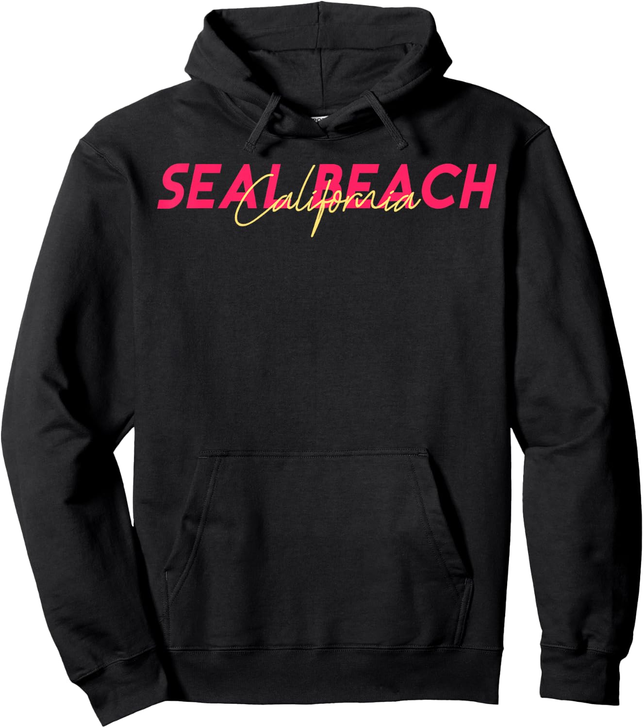 SEAL BEACH California Hoodie - Hoodie | Black