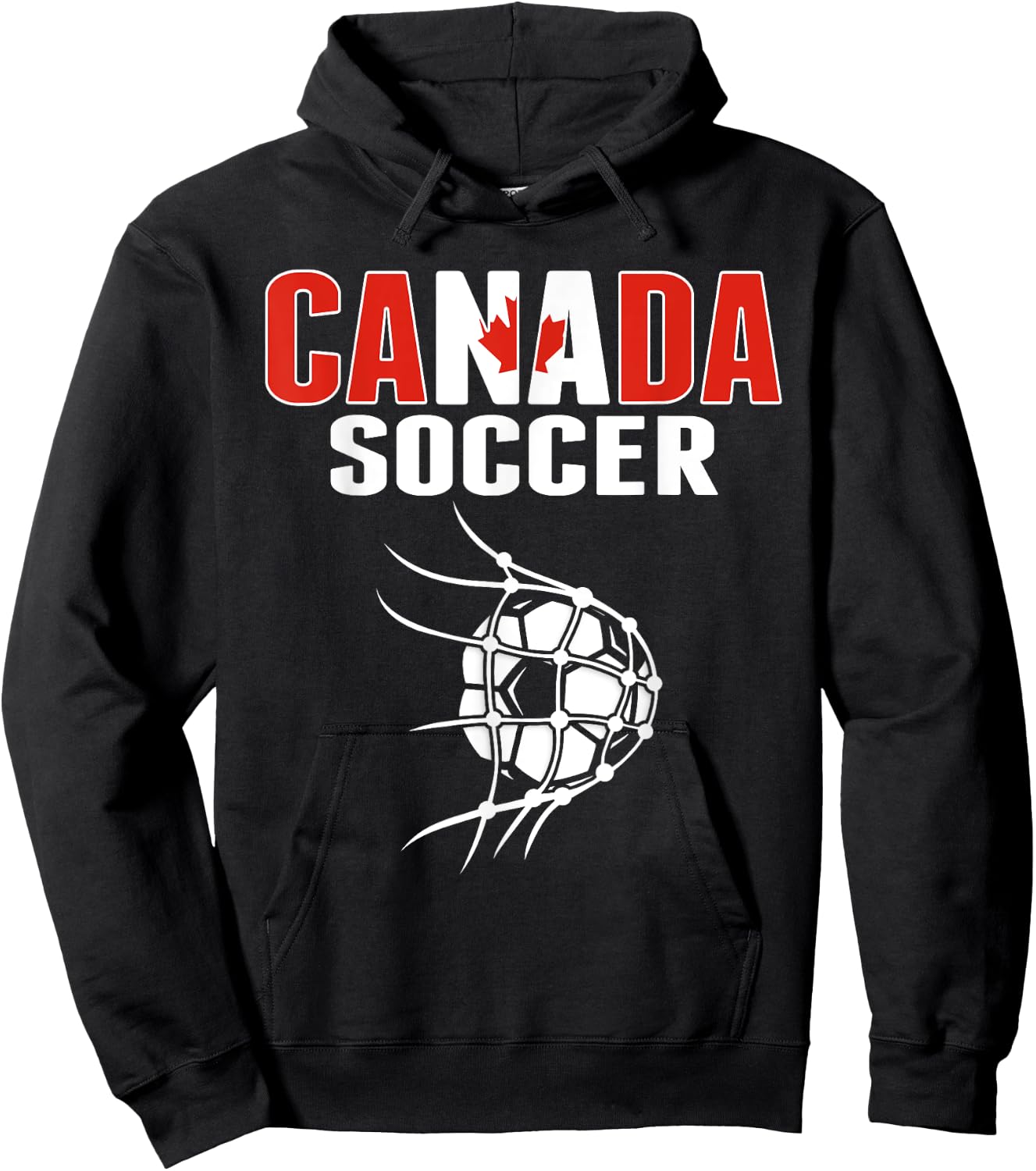 Canada Soccer Fans Jersey - Support Canadian Football Team Hoodie - Hoodie | Black