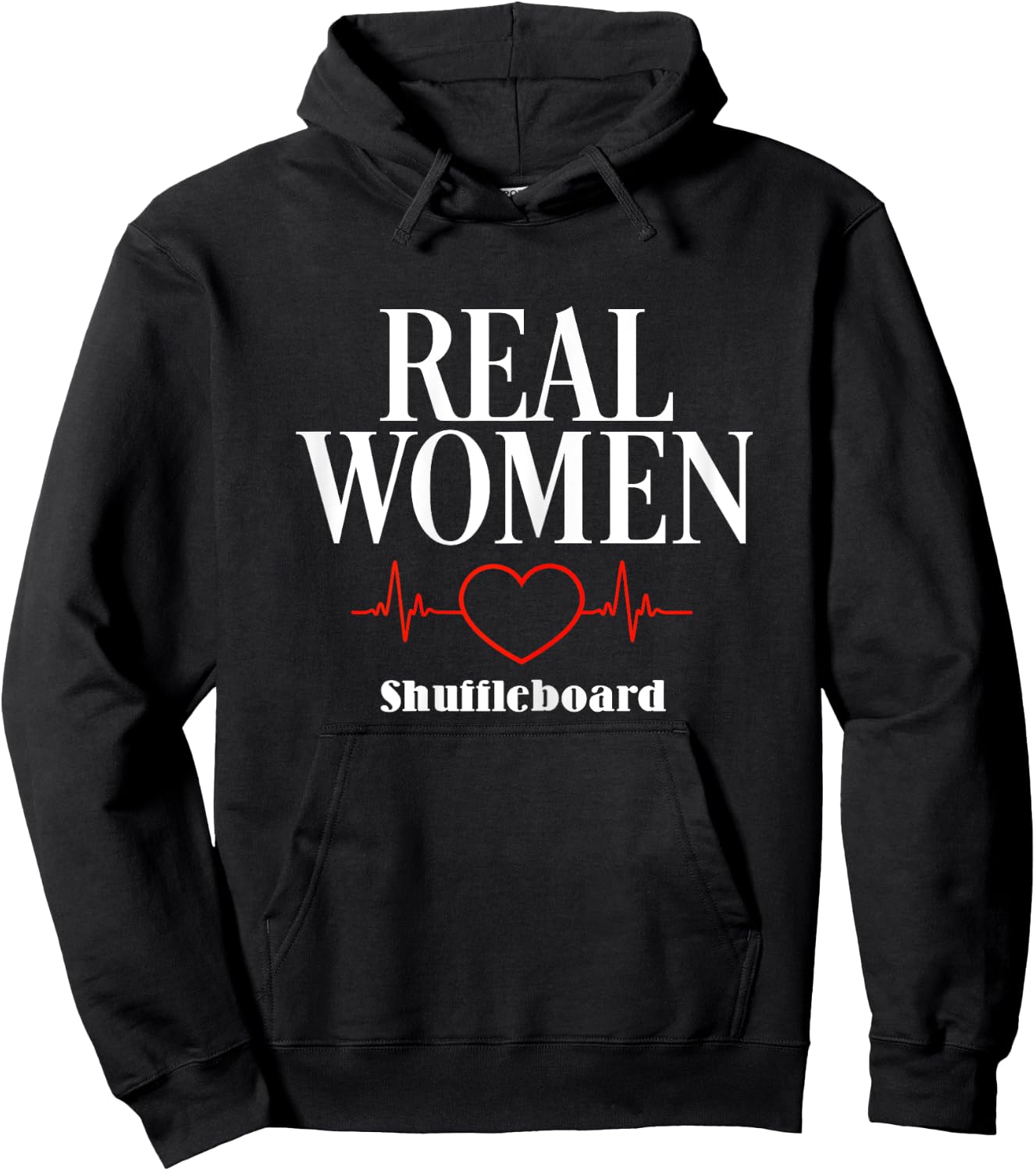 Shuffleboard Hobby Graphic Themed Décor Hoodie - Hoodie | Black